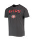 Men's '47 Charcoal San Francisco 49ers Dark Ops Super Rival T-shirt