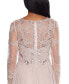 Фото #4 товара Petite Mesh-Sleeve Embellished Gown