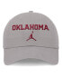 Men's and Women's Gray Oklahoma Sooners 2024 Sideline Tri-Glide Adjustable Hat