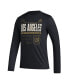 Фото #3 товара Men's Black LAFC Club DNA Long Sleeve AEROREADY T-shirt