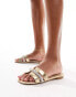 Фото #1 товара ALDO Deandra embellished flat sandals in gold