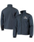 Фото #1 товара Men's Navy Tennessee Titans Circle Softshell Fleece Full-Zip Jacket
