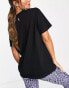 ASOS 4505 Icon oversized cotton t-shirt with quick dry in black - BLACK Черный, 32 - фото #2