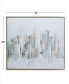 Фото #4 товара Canvas Buildings City Framed Wall Art with Silver-Tone Frame, 48" x 2" x 36"