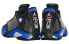 Фото #5 товара Supreme x Jordan Air Jordan 14 高帮 复古篮球鞋 男款 黑蓝 / Кроссовки Jordan Air Jordan BV7630-004