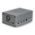 Aluminum case for Raspberry Pi 4B with fan - grey