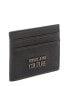 Фото #3 товара Versace Jeans Couture Range Metal Lettering Leather Card Case Men's Black Os
