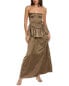 Фото #1 товара Weworewhat Strapless Corset Peplum Maxi Dress Women's