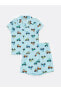 LCW baby Polo Yaka Kısa Kollu Erkek Bebek Pijama Takımı