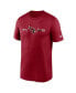 Фото #2 товара Men's Cardinal Arizona Cardinals Horizontal Lockup Legend T-shirt