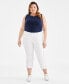 Фото #1 товара Plus Size Mid-Rise Girlfriend Jeans, Created for Macy's