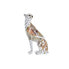 Фото #1 товара Декоративная фигура DKD Home Decor 15 x 8 x 25 cm Оранжевый Белый Леопардовый Колониальный