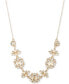 Фото #1 товара Gold-Tone Imitation Pearl, Stone & Crystal Fancy Collar Necklace, 16" + 3" extender