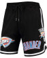 ფოტო #2 პროდუქტის Men's Black Oklahoma City Thunder Chenille Shorts