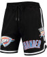 Фото #2 товара Men's Black Oklahoma City Thunder Chenille Shorts