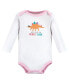 ფოტო #2 პროდუქტის Baby Girls Cotton Long-Sleeve Bodysuits, Cuteasaurus 5-Pack