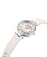 Women's Transparency Pink Leather Strap Watch 34mm
