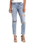 ფოტო #1 პროდუქტის Banning Slim-Leg Distressed Jeans