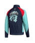 Фото #2 товара Men's Navy Seattle Kraken Reverse Retro 2.0 Full-Snap Jacket