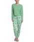 Фото #11 товара Пижама Muk Luks Supersoft Ribbed Pajama