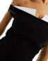 Фото #6 товара Vesper monochrome zip back detail midi dress in monochrome