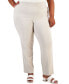 Фото #1 товара Plus Size High-Rise Pull-On Pants, Created for Macy's