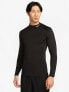 Фото #1 товара Nike Training Dri-FIT long sleeve top in black