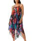 Фото #1 товара Jessica Simpson Women's Island Paradise Lace-Up Dress Cover-Up Multi Size Large