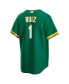 Men's Esteury Ruiz Kelly Green Oakland Athletics Alternate Replica Jersey Зеленый, 2XL - фото #2