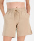 Фото #3 товара Women's Drawstring Relaxed Shorts Created for Macy's