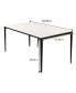 Фото #2 товара White Marble Dining Table, 63 inch