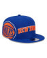 Фото #1 товара Men's Blue New York Knicks Side Logo 9FIFTY Snapback Hat