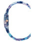 ფოტო #2 პროდუქტის Women's Quartz Blue Acetate Link Expansion Watch, 30mm