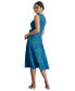 ფოტო #2 პროდუქტის Women's Palm-Print Textured Wrap Midi Dress