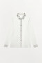 JEWELLED ORGANZA SHIRT