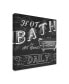 Фото #2 товара June Erica Vess Chalkboard Bath Signs II Canvas Art - 15" x 20"