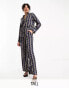 Фото #2 товара Vero Moda Tall satin trouser co-ord in geo print