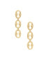 ფოტო #1 პროდუქტის Gold Plated Thick Chain Link Earrings