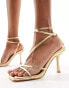 Фото #2 товара Public Desire Flossy heeled sandals in gold