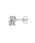 Imitation Pearl and Cubic Zirconia Bow Stud Earrings
