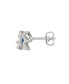 ფოტო #3 პროდუქტის Imitation Pearl and Cubic Zirconia Bow Stud Earrings