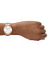 ფოტო #4 პროდუქტის Women's Three-Hand Rose Gold-Tone Stainless Steel Bracelet Watch, 36mm and Rose Gold-Tone Stainless Steel Necklace Set