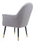 Фото #10 товара 37" Steel, Polyester Alexandria Boho Chic Accent Chair