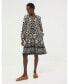 ფოტო #3 პროდუქტის Women's Amy Mosaic Leaf Tunic Dress