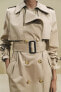 WATER-REPELLENT BELTED TRENCH COAT ZW COLLECTION