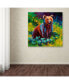 Фото #3 товара Marion Rose 'Wildflower Grizz' Canvas Art - 18" x 18" x 2"
