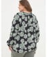 Фото #2 товара Plus Size Florence Spaced Floral Top