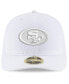 Фото #4 товара Men's San Francisco 49ers White on White Low Profile 59FIFTY Fitted Hat