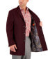 ფოტო #3 პროდუქტის Men's Wool Blend Solid Overcoat