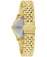 Фото #3 товара Women's Classic Diamond Accent Gold-Tone Stainless Steel Bracelet Watch 32mm